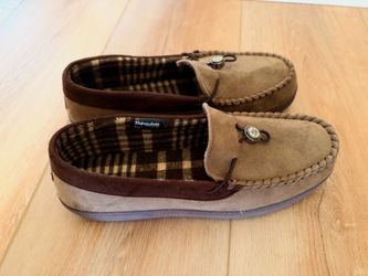 Men’s Thinsulate Moccasin Slippers NEW