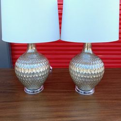 Brand New Bohemian Silver Glass Lamps 