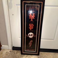 San Francisco Giants "The Cove" Framed Logo History Wall Art 37" x 13"