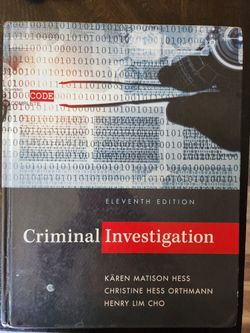 Criminal Investigation Book