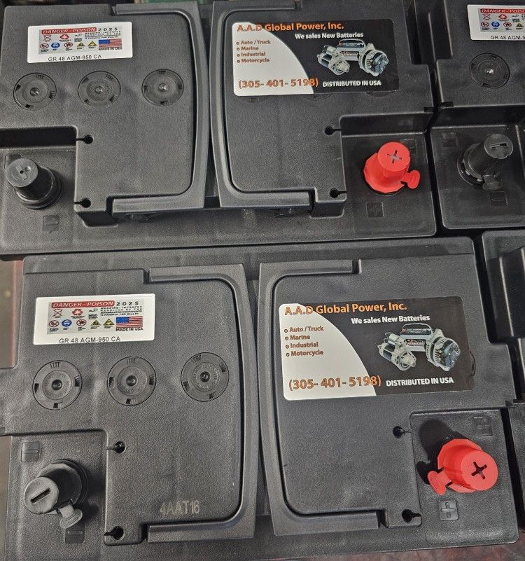 New battery from the group-48AGM, 1-year guarantee