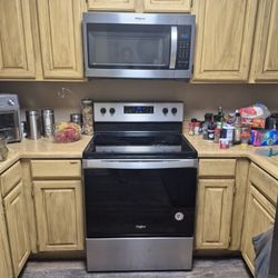 Whirlpool Stove and Microwave 