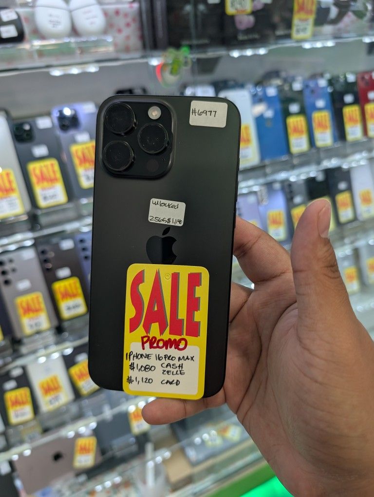 iPhone 16 Pro Max 256GB Unlocked $80 Down Payment