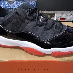 Brand New Men's Nike Air Jordan Retro 11 Breds Low Size 10.5 Also Available In Other Sizes