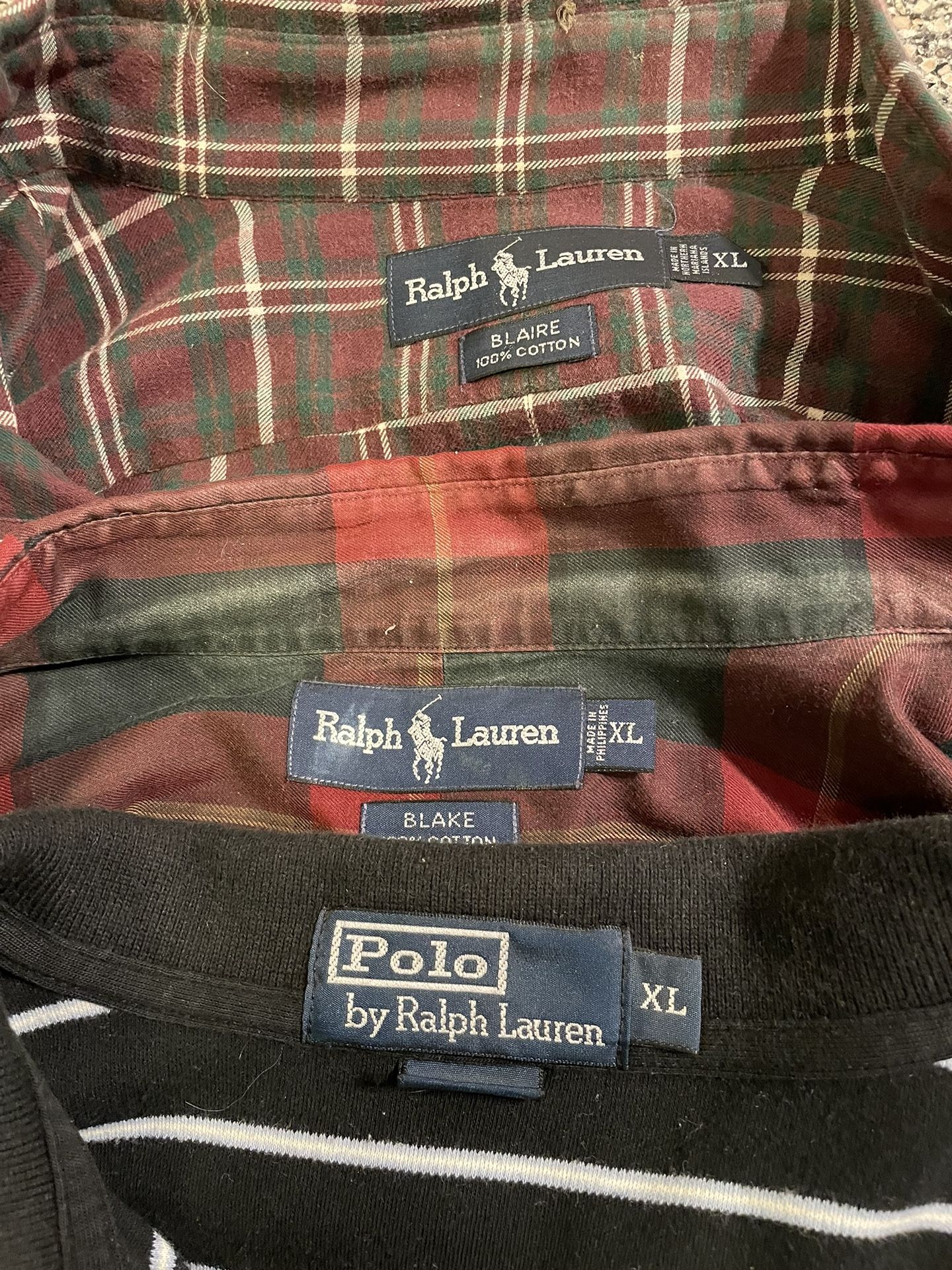3 Ralph Lauren Shirts 