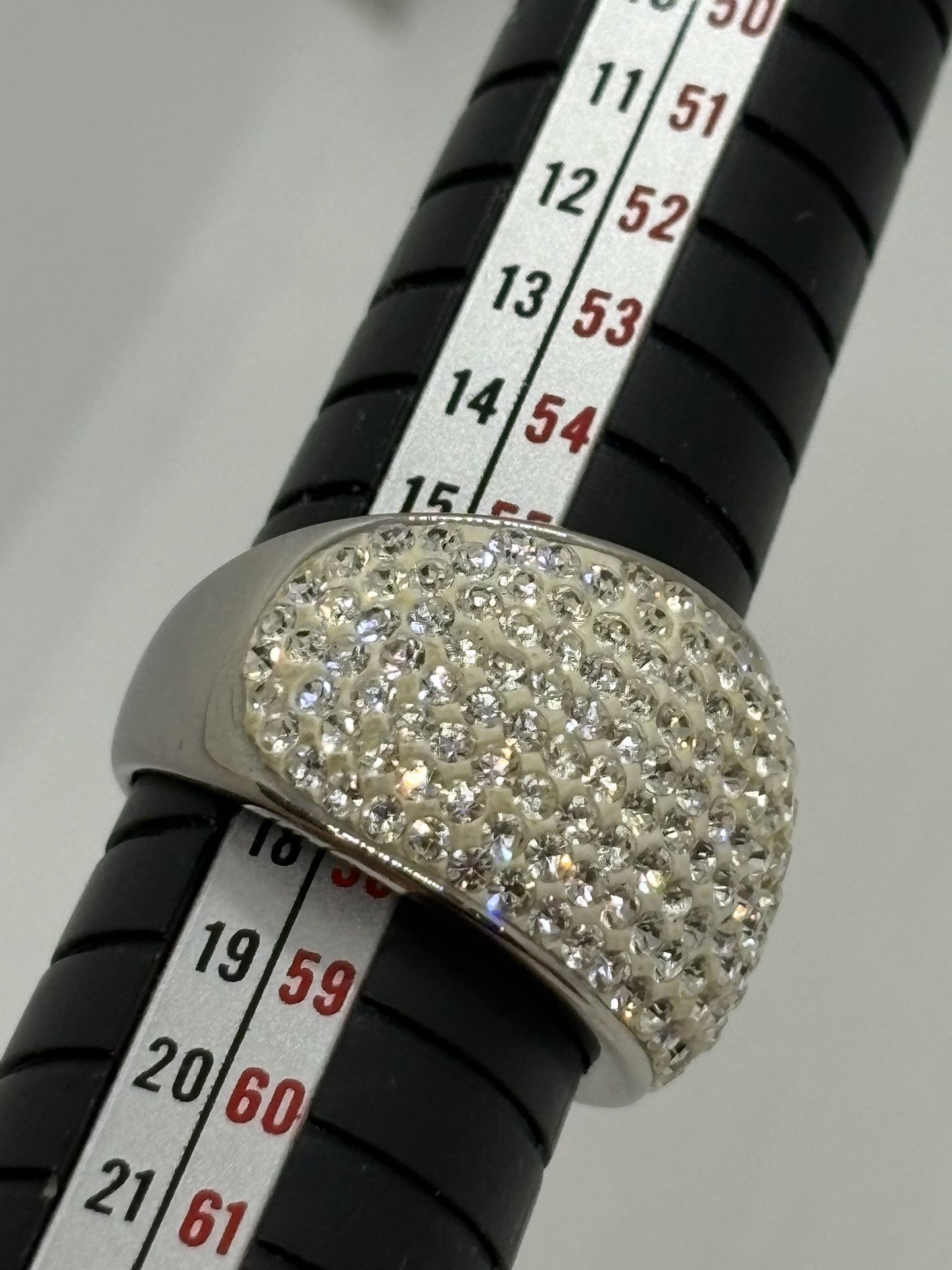 Womens Rings cover in stones unique design stainless steel No 15