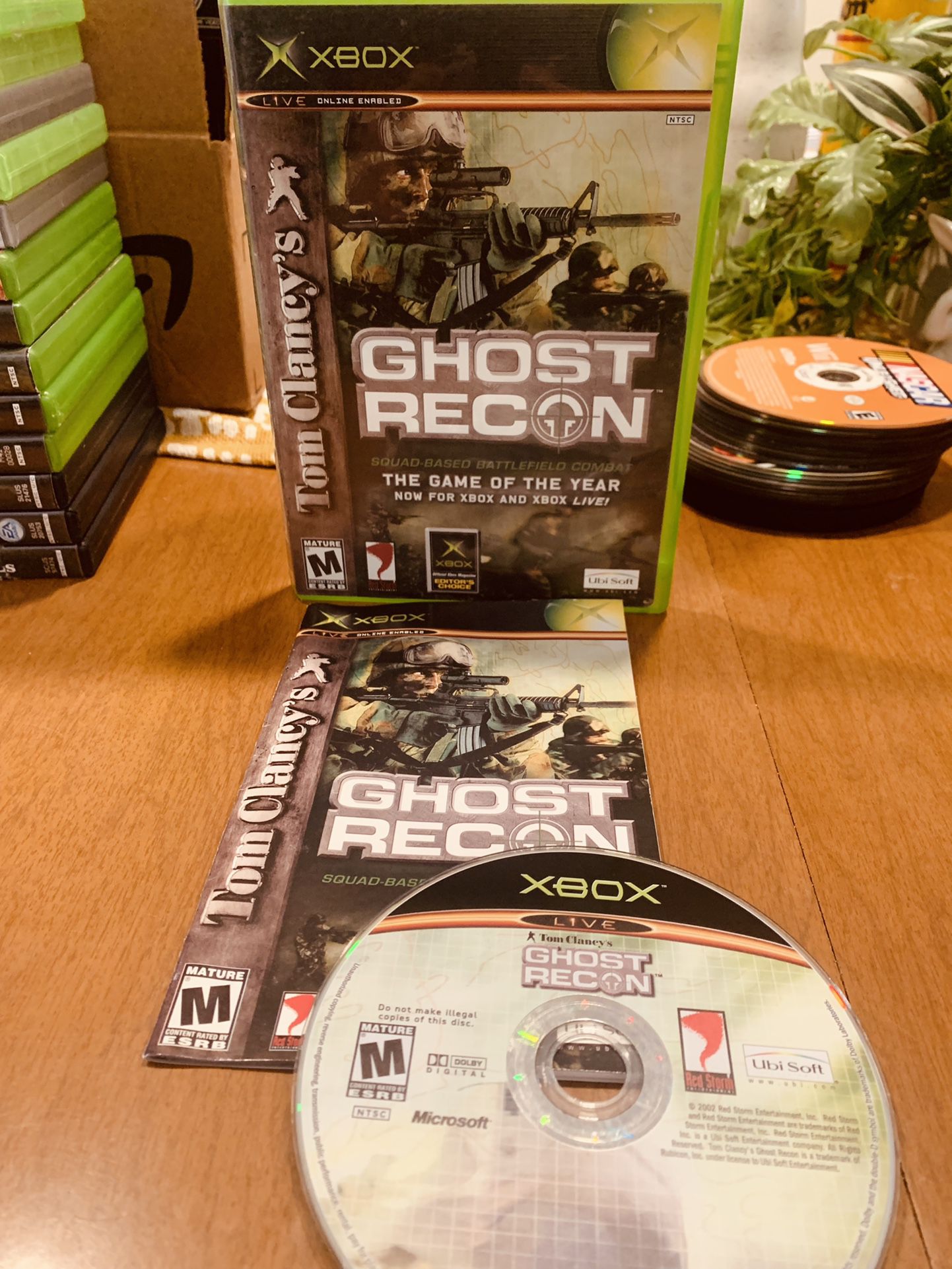 Tom Clancy’s Ghost Recon, Xbox 2002  Complete With Manual!