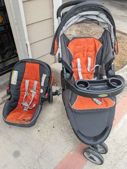 Stroller with a car seat set