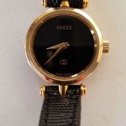 Gucci 2000M Women's 18KGP Stack Watch 10mm