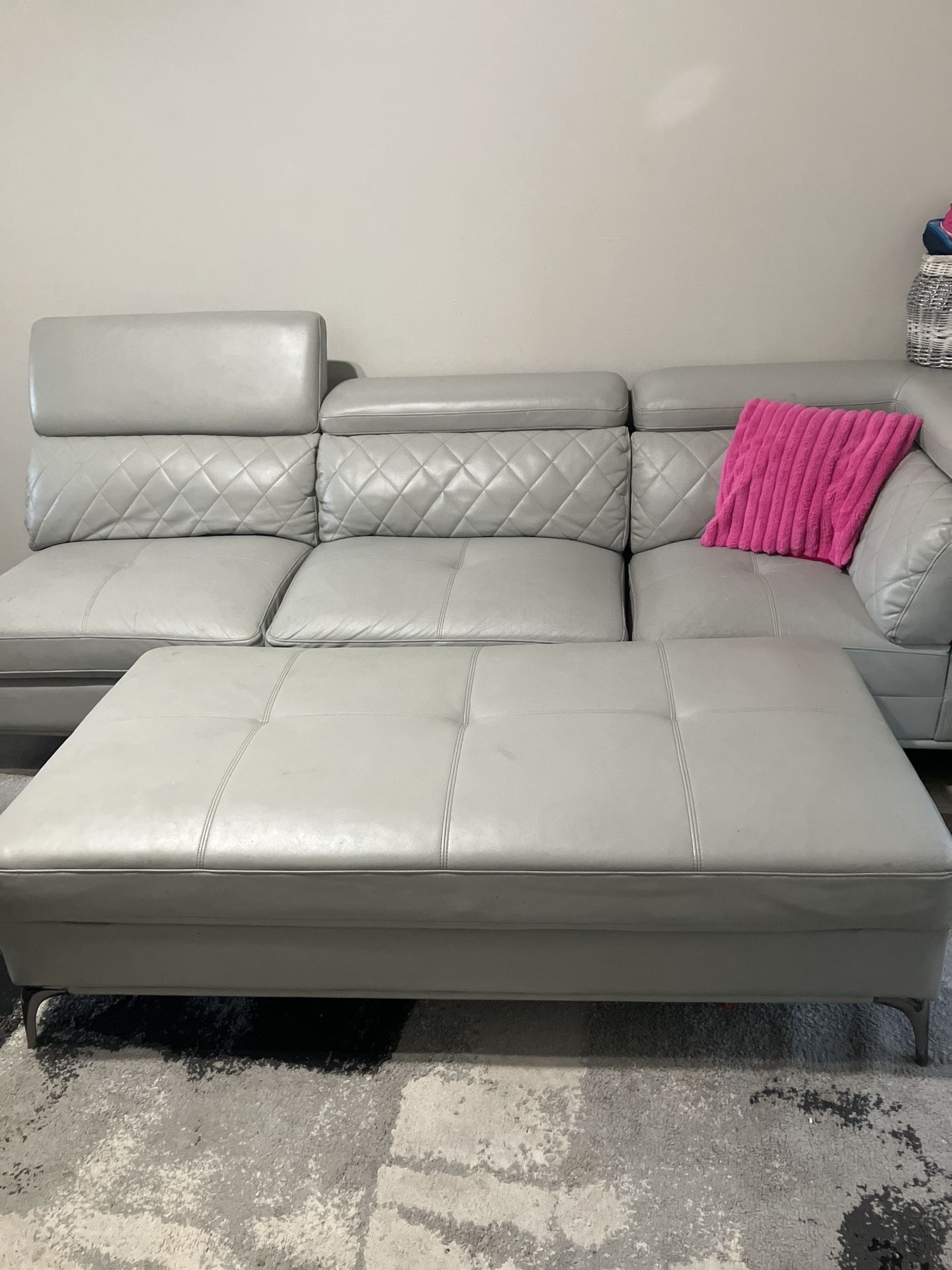 Real Leather Stylish Sofa Set