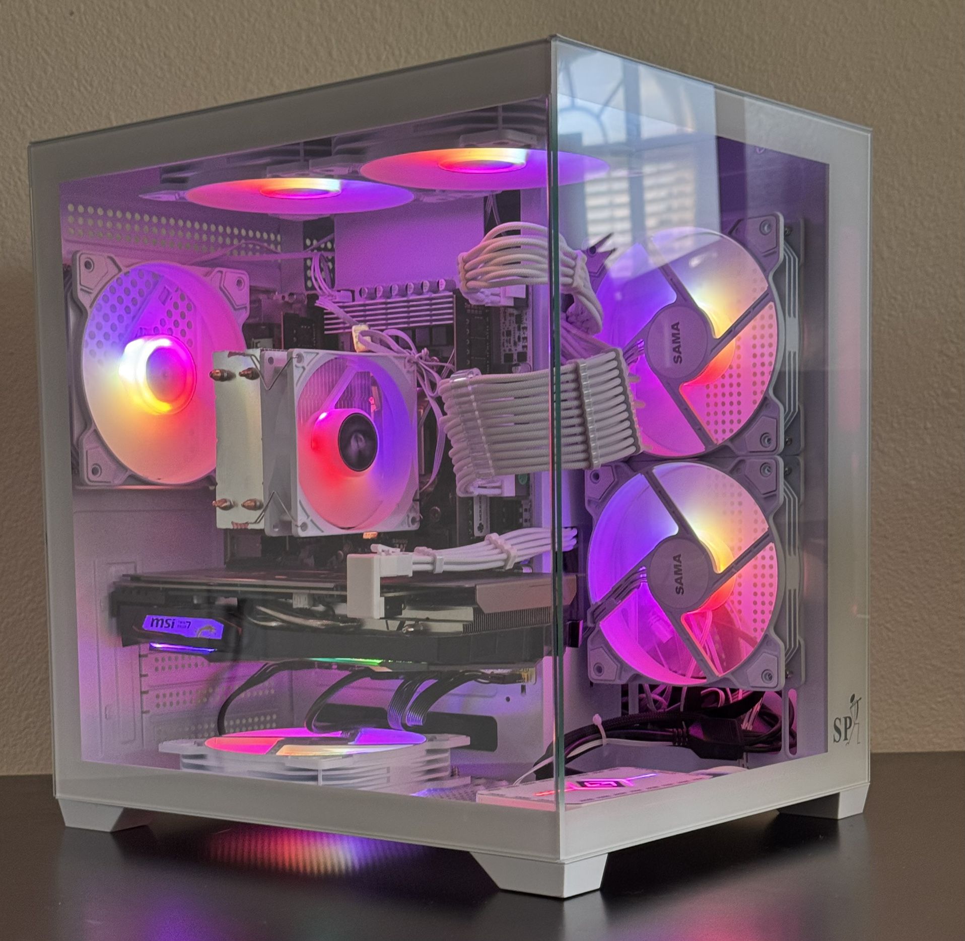 Phenomenal White Gaming PC - Xeon E5 2680 V4, 1660Ti, 32Gb RAM, 1Tb NVMe