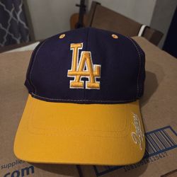 DODGERS LAKERS STADIUM GIVEAWAY HAT NEW NEVER WORN