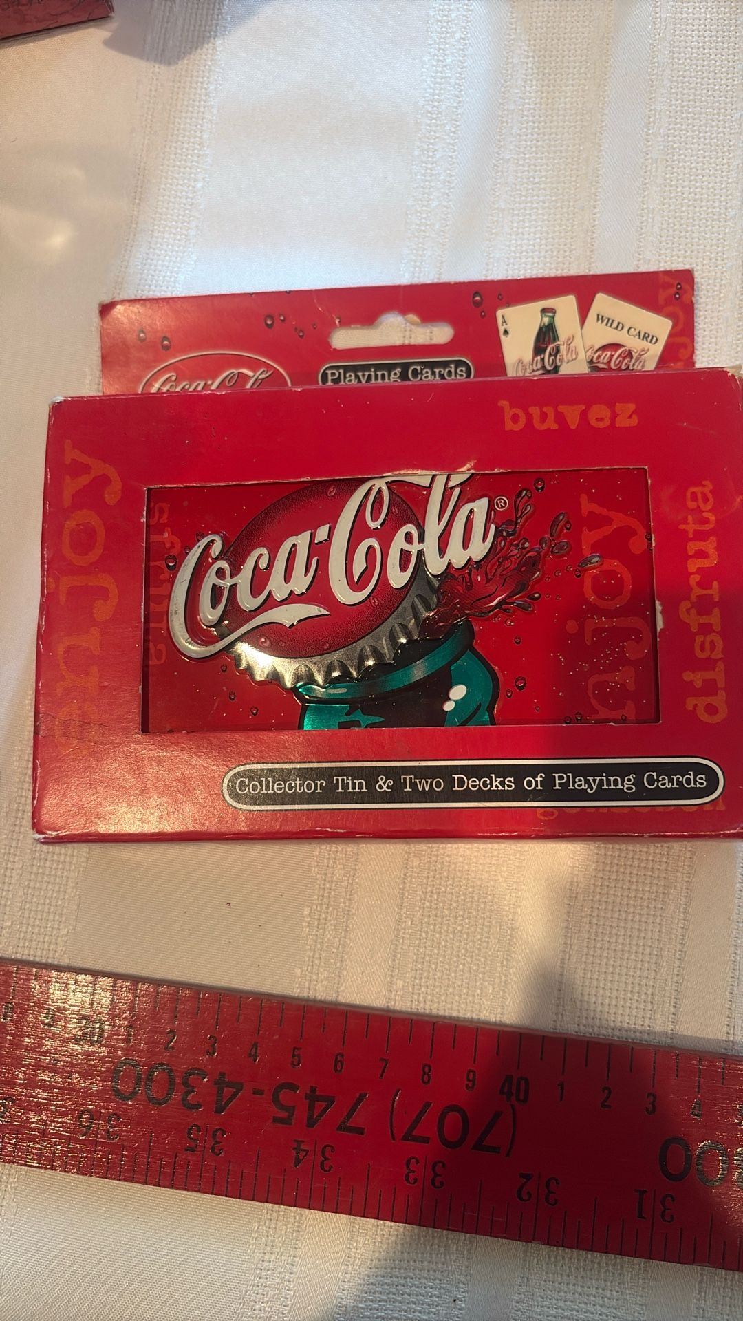 Playing Cards In Tin Can