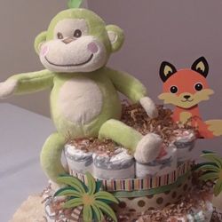 Jungle Diaper Cake