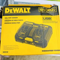 (Only $60! Tested & Working) <Pickup in Upland> 12V to 20V MAX Lithium-Ion Dual Port Jobsite Charging Station with 2x USB Ports