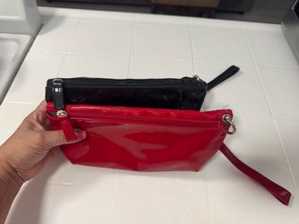 Patent Leather Wristlet Clutch Bags Set of 2