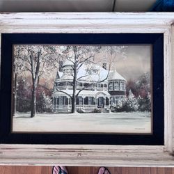 Painting Winter House 