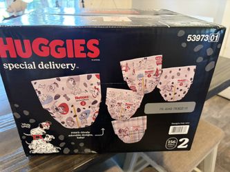 New Unopened Box Huggies Size 2 Diapers