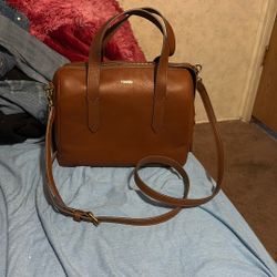 Fossil hand bag with strap