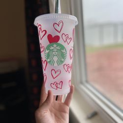 Custom Heart Tumbler