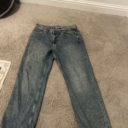 Baggy Washed Style Jeans 