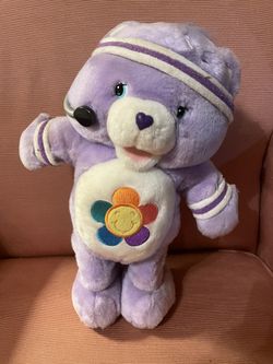 Care Bear Plush Fit N Fun Harmony Bear Exercise Purple