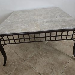 Marble/rod iron Coffee Table