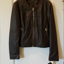 Italian leather jacket XL*new with tags*