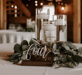 Wedding Table Numbers 1-20
