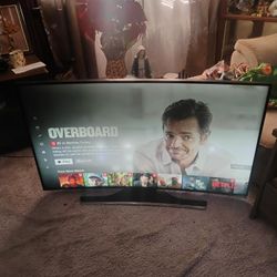 55 Inch Samsung Curve Smart  Tv With Remote 