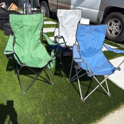 Set Of 3 Foldable Chairs