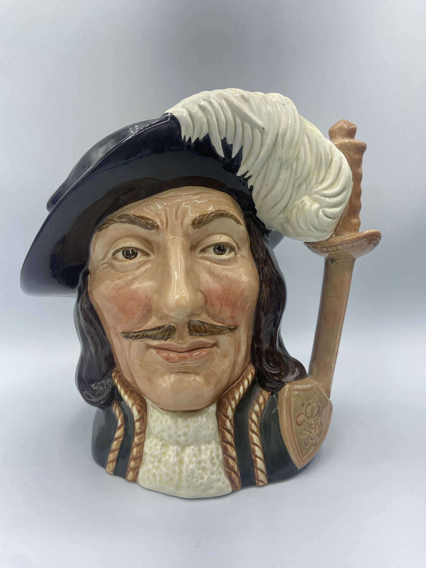 Vintage Royal Doulton Large Character Toby Mug Jug Aramis Three Musketeer 1950's