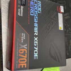 Brand New Sealed ROG Crosshair X670E Hero Gaming Motherboard 