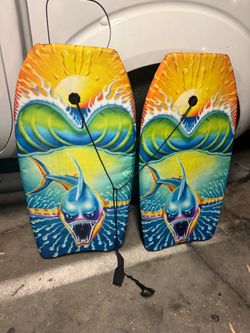 Bodyboards with Leashes – Set of 2