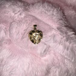 Heart nugget pendant