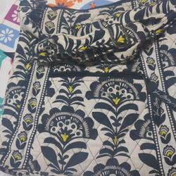 Vera Bradley Baroque Purse Crossbody Bag Retired Yellow Black

