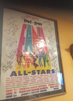 Fania signed poster