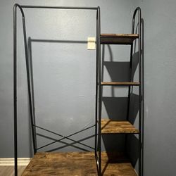 Clothing Rack With Shelves 