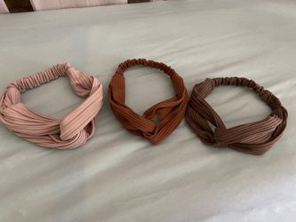 Set Of 3 Twist Headbands