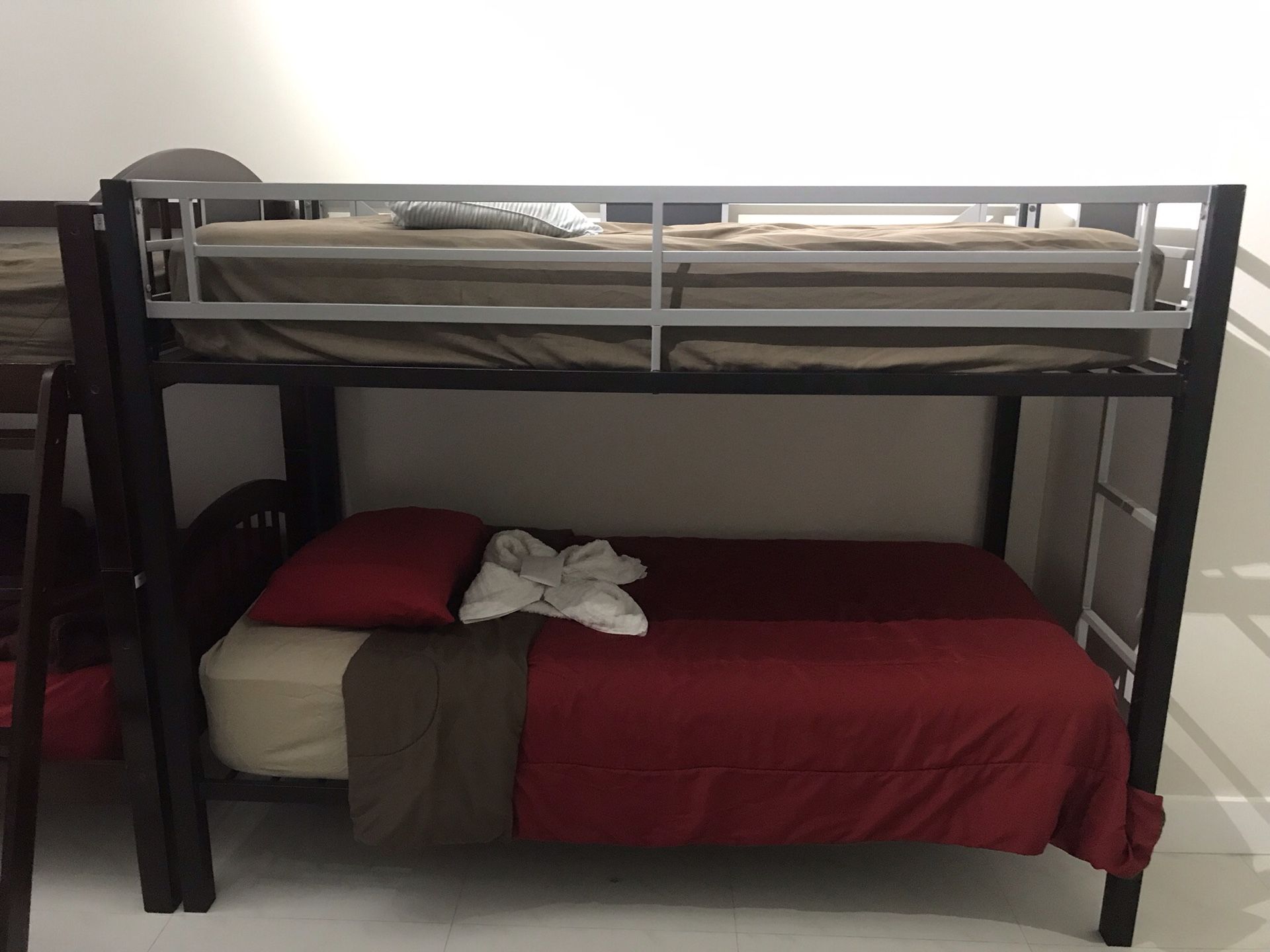 bunk bed. Mattress included.