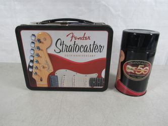 Fender Stratocaster 50th Anniversary Metal Lunch Box & Thermos
