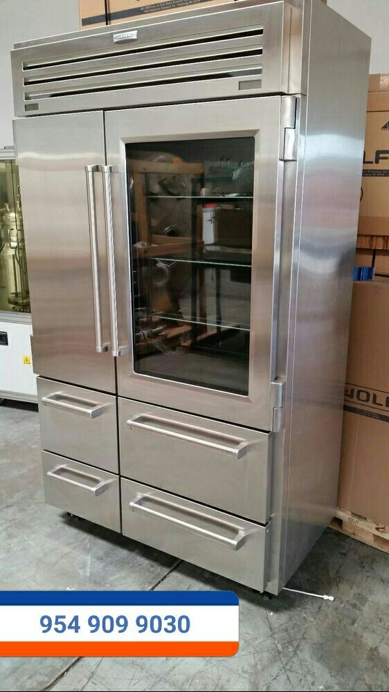 New subzero 48 stainless steel built in refrigerator with