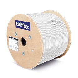 Celertec Cat6A Ethernet Cable 1000ft White — New Open Box