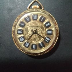 HUDSON LADY WIND UP POCKET WATCH 