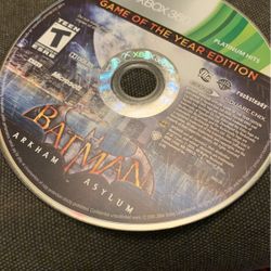 Xbox 360 Batman Arkham Asylum Game Of The Year Editon