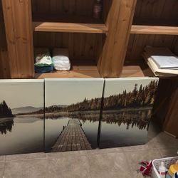 Canvas Pictures Set Of 3/Home Decor