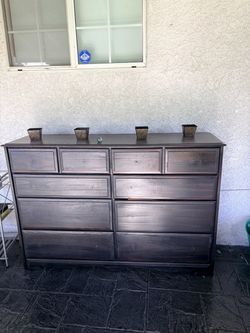 Solid wood dresser