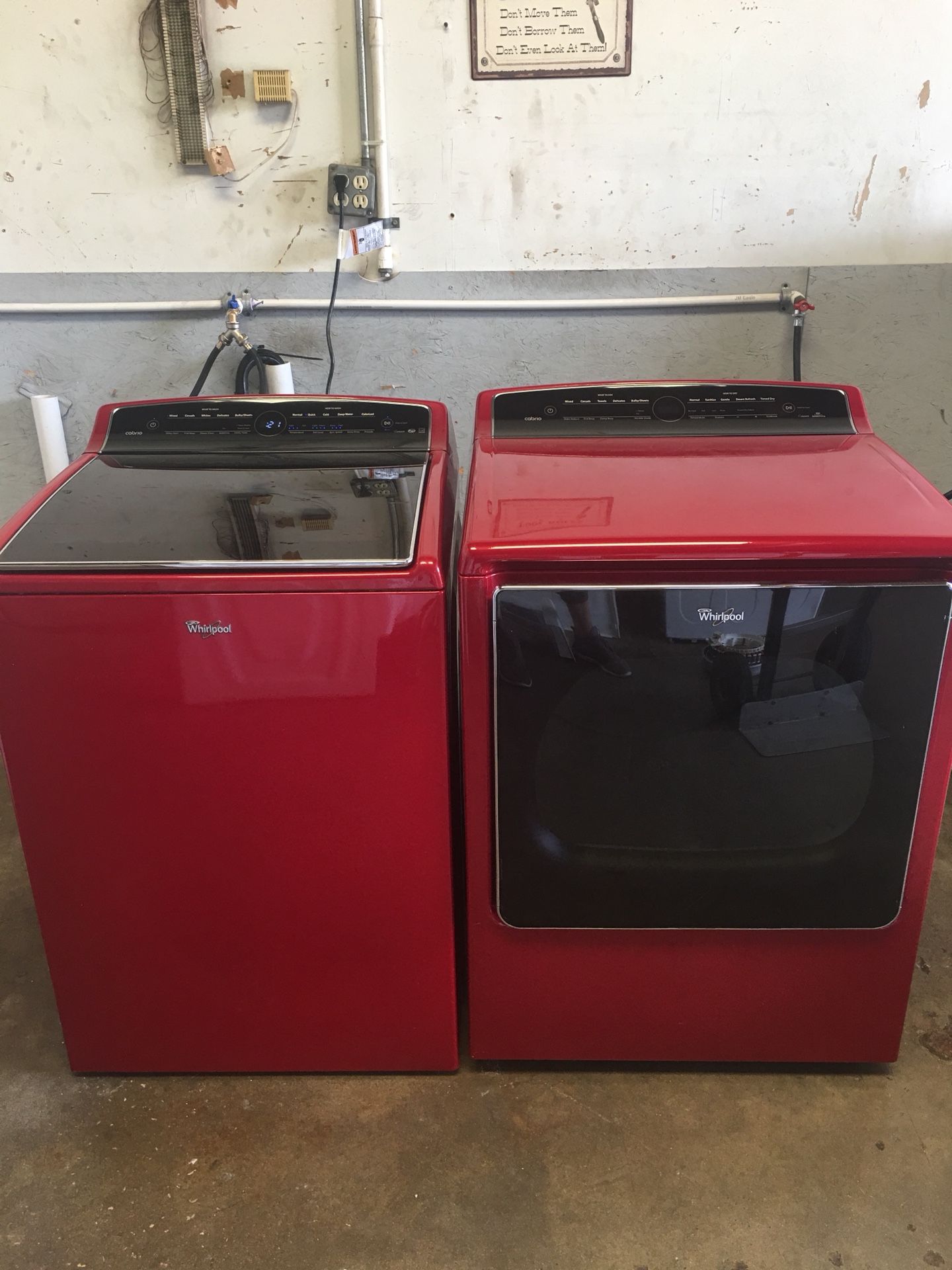 Red whirlpool cabrio washer and dryer deals