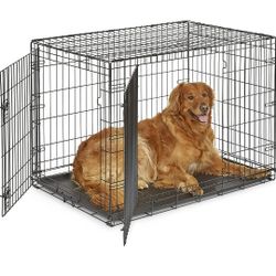 42" Dog Crate, Large Dogs, Double Doors. Ez Clean. Ez Travel,