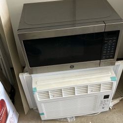 Microwave and two window air units